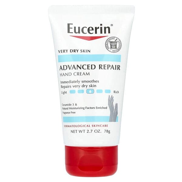 Eucerin, 어드밴스드 리페어 핸드 크림, 무향, 78g(2.7oz)